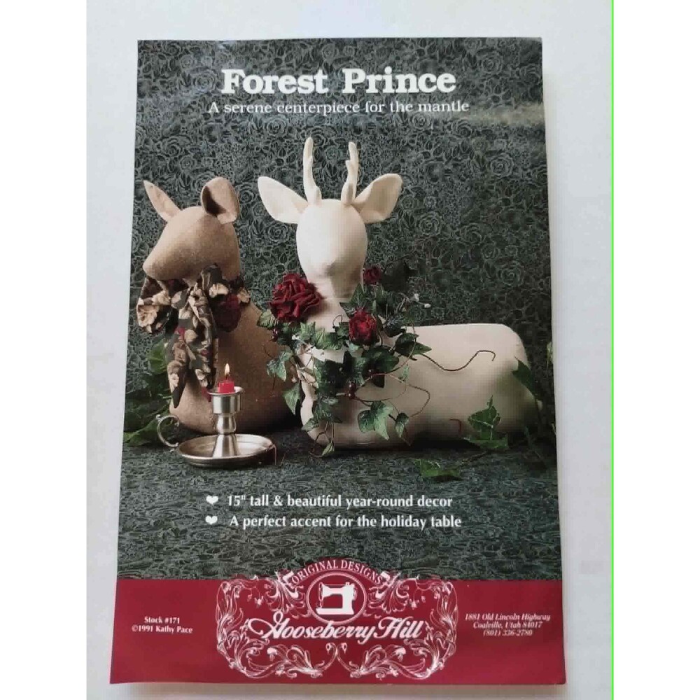 Forest Prince, A Serene Centerpiece for the Mantle, Sewing Pattern, 15" Reindeer